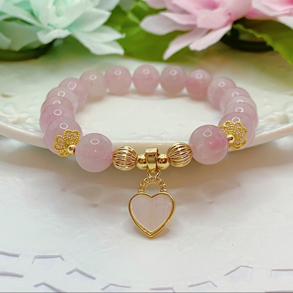 Nature Rose Quartz Bracelet